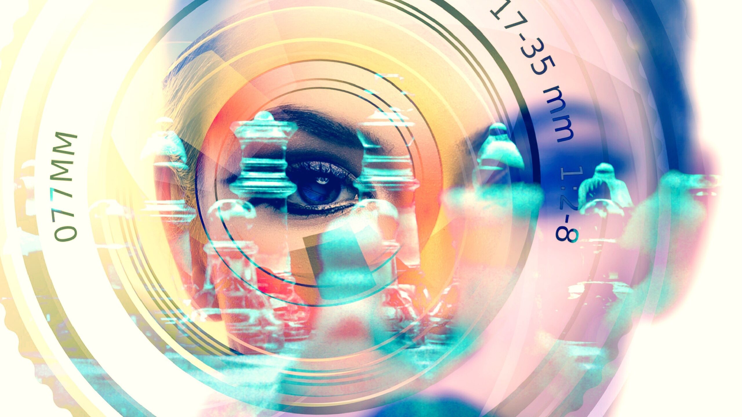 woman with lens -2